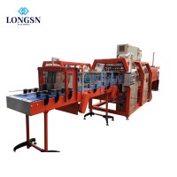 Automatic Heat Tunnel Shrink Wrap Packing Machine for Small PE Plastic Beverage Bottles